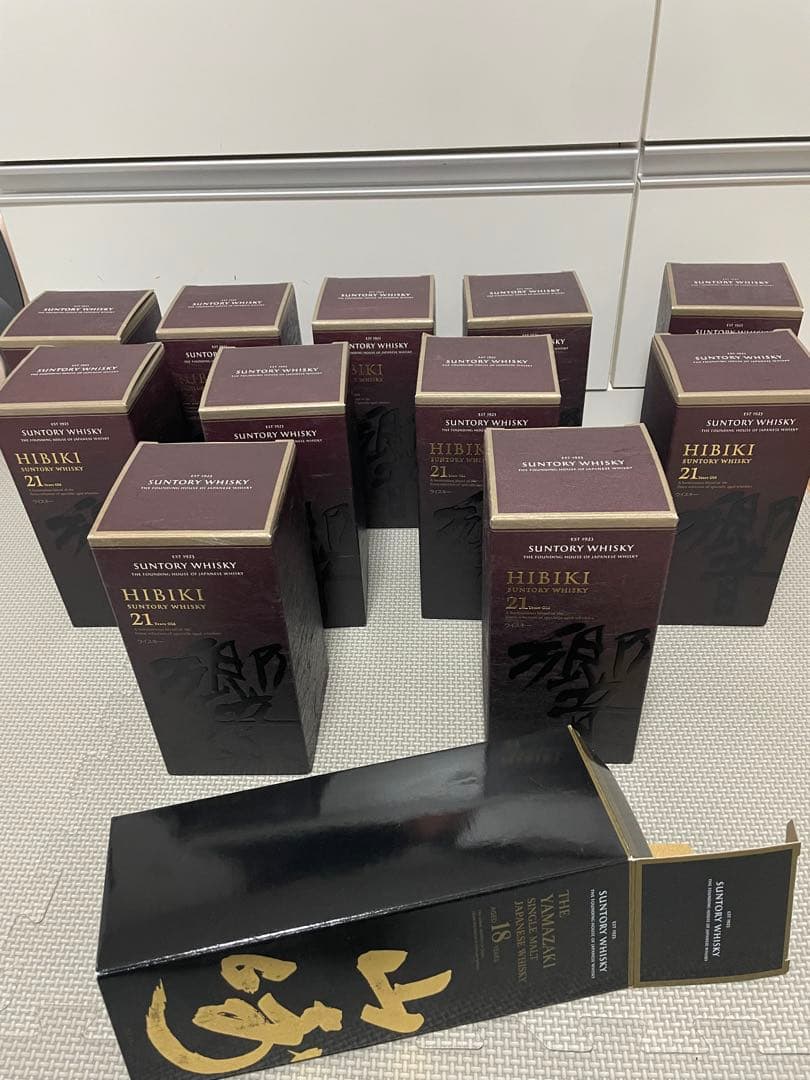 美品　響21年空瓶空箱11本セット　山﨑18年空箱