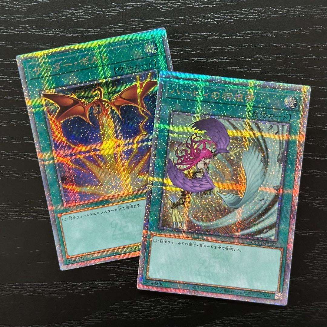 遊戯王 羽根帚 サンダーボルト 25th 絵違い セット