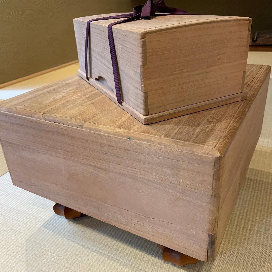 碁盤 本榧 5.7寸 碁石付きセット 桐カバー及び桐碁笥箱付き K2467