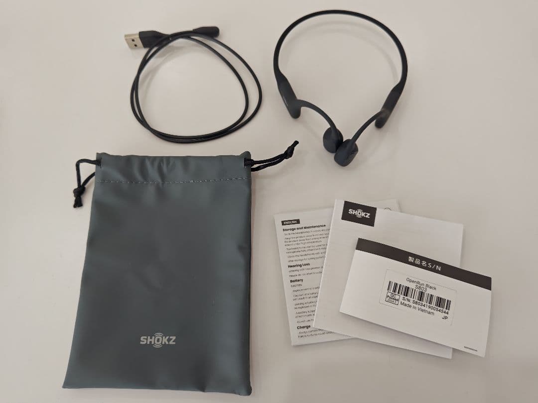 SHOKZ OPENRUN 骨伝導イヤホン