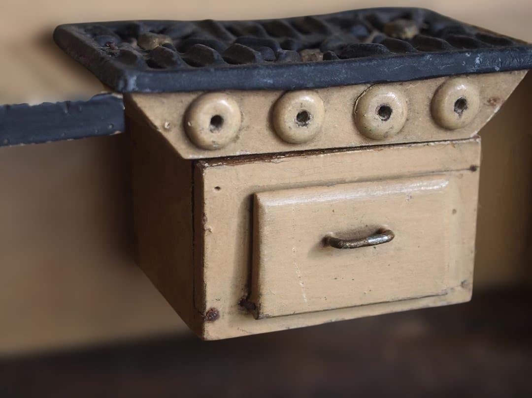 木製ドールハウス 家具 6点セット キッチン ミニチュア アンティーク/K321