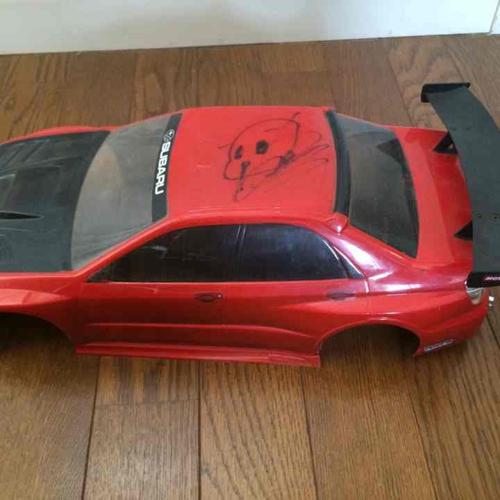 野村選手サイン入り、10\1hpiインプレッサボディー