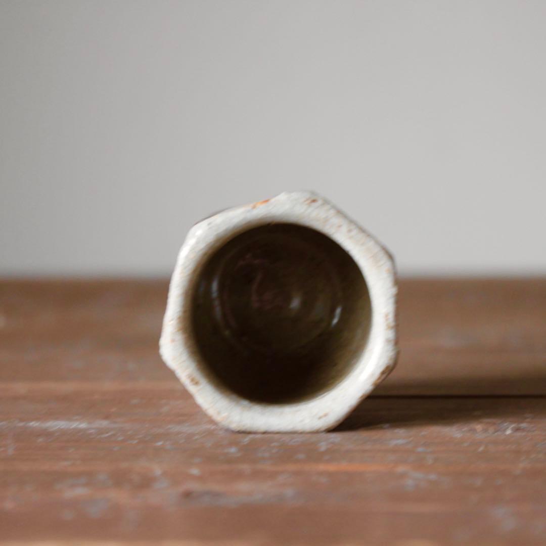 民芸的な 面取 筒盃 筒杯 酒器 ちょこ 古道具 アンティーク