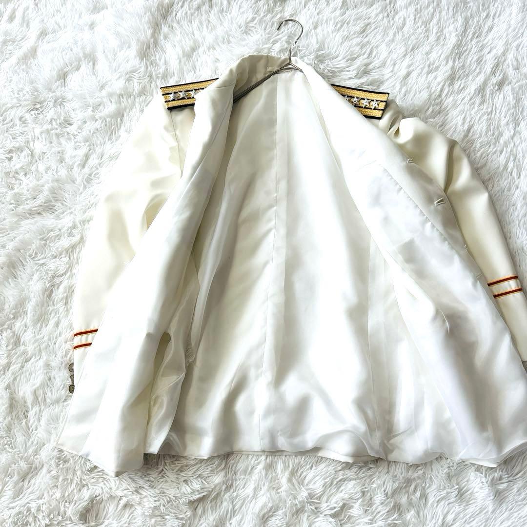 ソ連海軍 日本海軍　白ジャケット 大佐肩章付（本物か詳細不明）ヴィンテージ　仮装