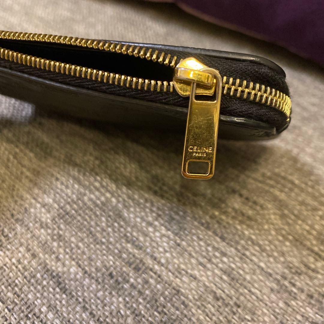 【正規品】セリーヌ　CELINE 黒 レザー ケース 財布　カードケース