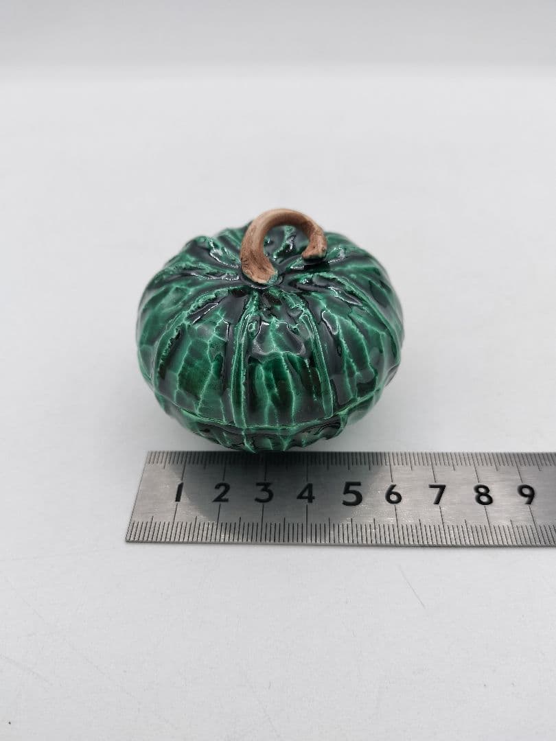 c424 【新品・未使用】交趾 南瓜 今岡三四郎 木箱 茶道具