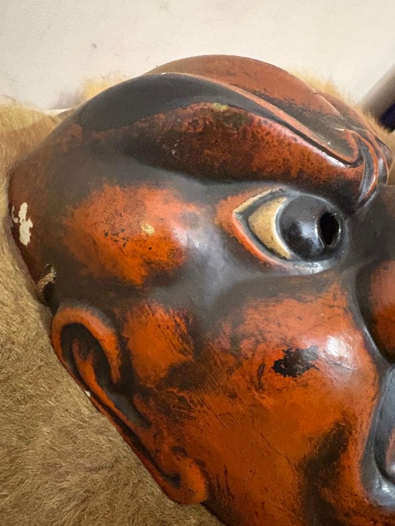 黒鬼　能面　ビンテージ　抜頭面