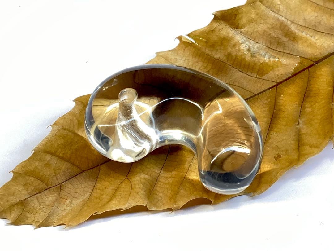 ✳黒平水晶透明感のある水晶 特大38.5mm 国内最高峰のパワー勾玉鑑別書付