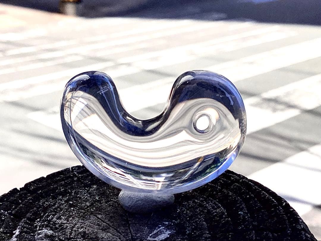 ✳黒平水晶透明感のある水晶 特大38.5mm 国内最高峰のパワー勾玉鑑別書付