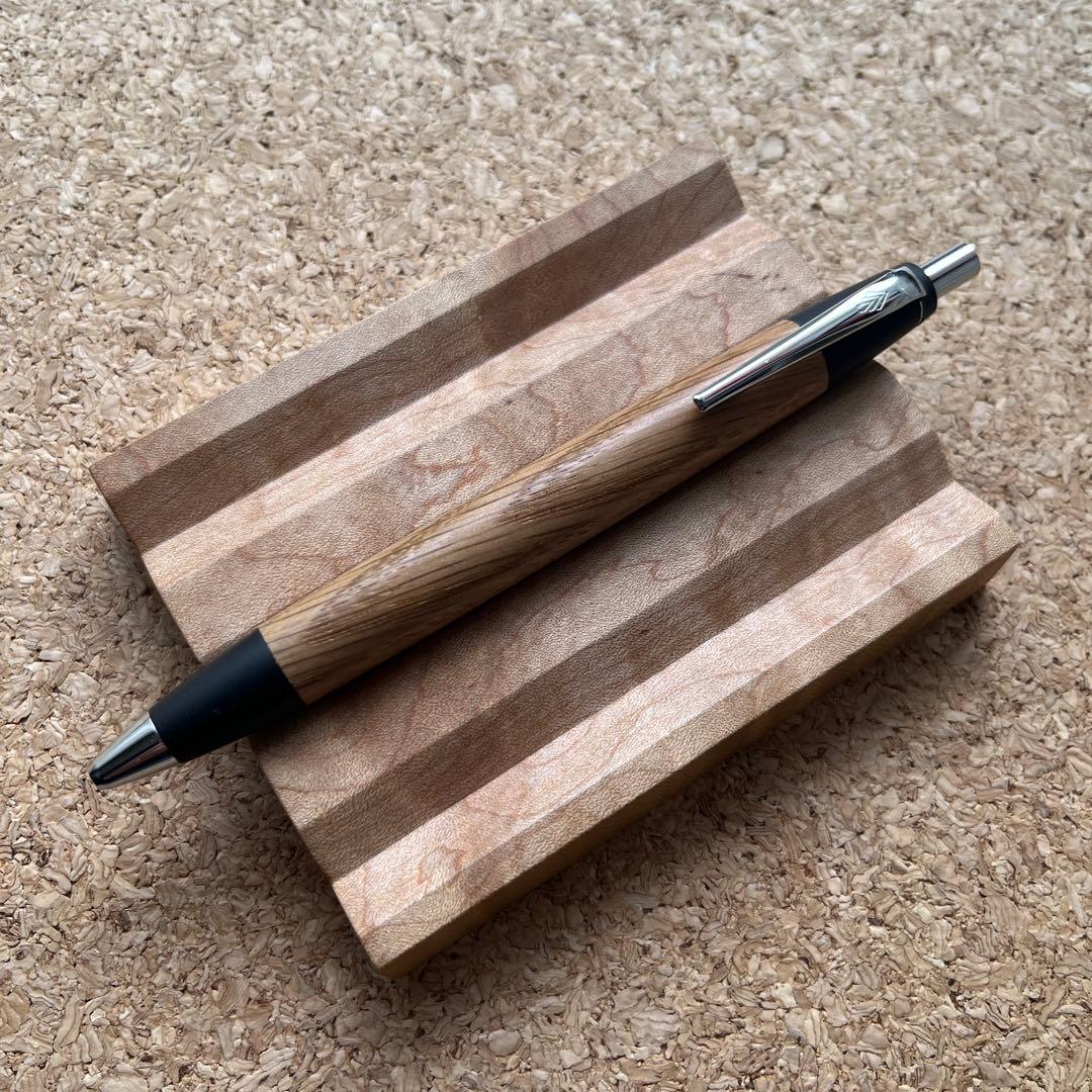 す*ん様 野原工芸　楢　スタンダードボールペン　シルバー　工房楔