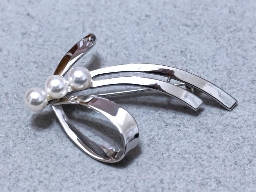 MIKIMOTO　ミキモト パール真珠　SILVER　ブローチ　40451