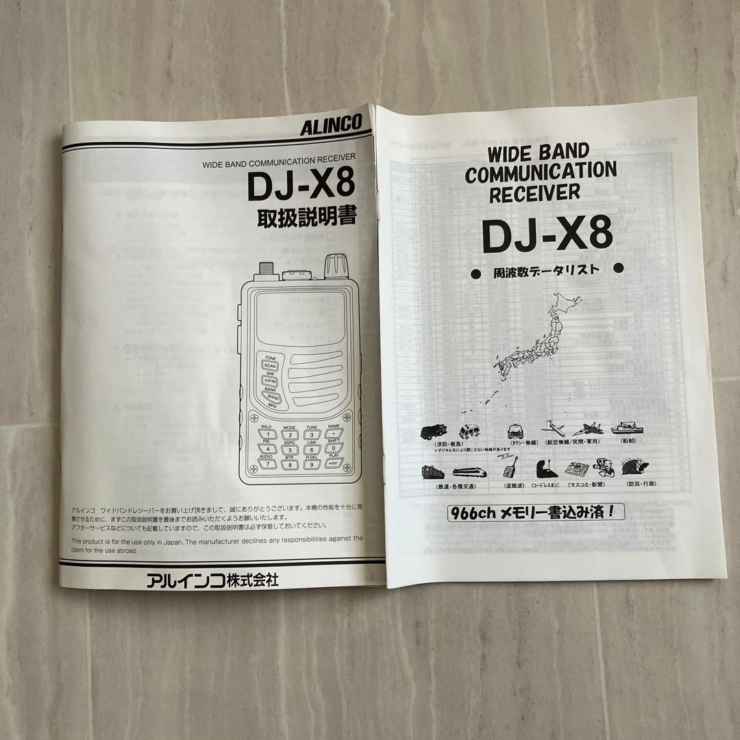 ワイドバンドコミュニケーションレシーバー　DJ-X8
