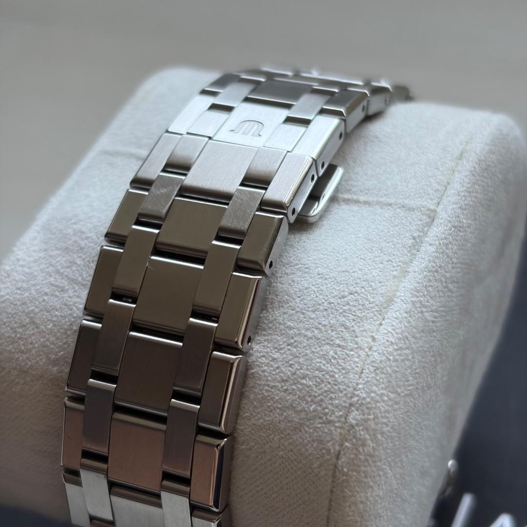 モーリス・ラクロア アイコン オートマチック 42mm ブルー 純正革ベルト付