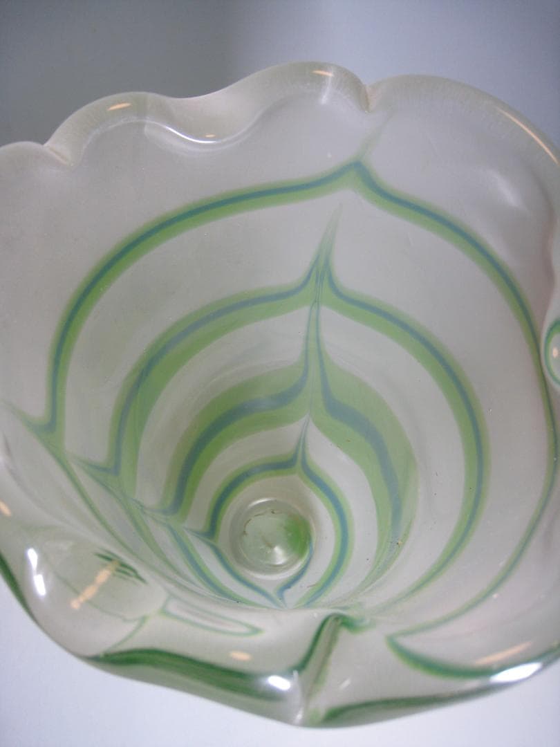 沖縄県伝統工芸士【琉球硝子花瓶】　末吉清一 　現代の名工　卓越した技能