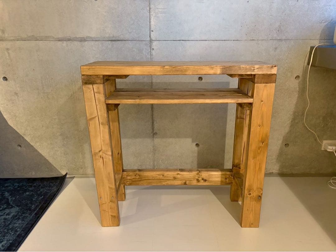 カフェ風　カウンターテーブル　ダイニングテーブル