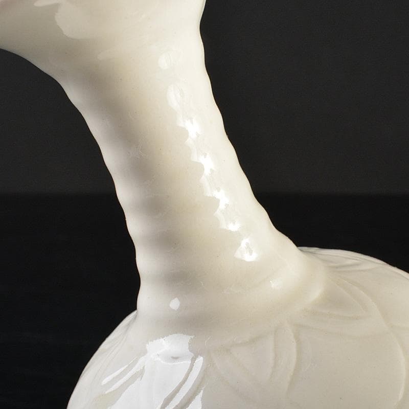 中国　徳化窯白磁　刻蓮花文　浄瓶　V　R7252