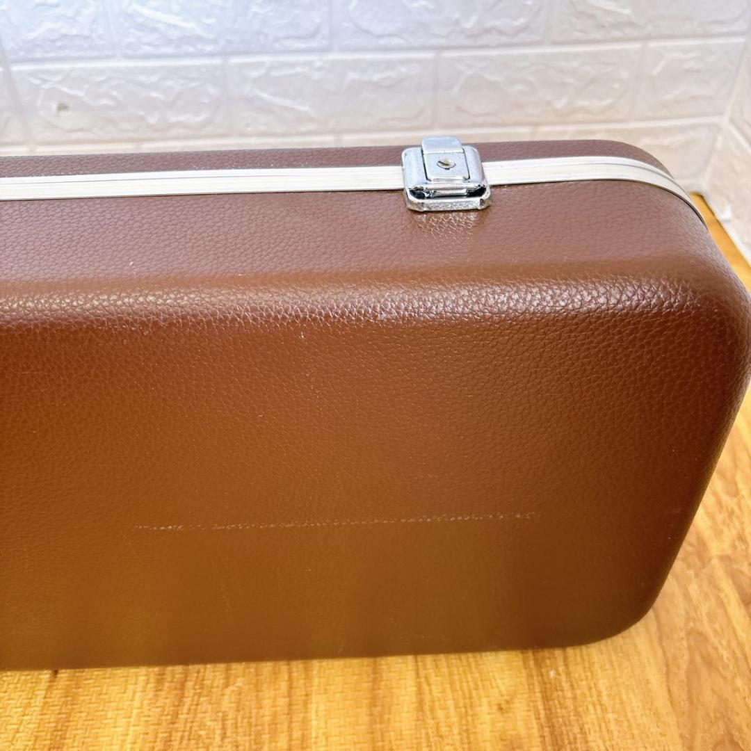 高級　三味線　専用　ハードケース　和楽器ケース　ハード　レザー調　ブラウン