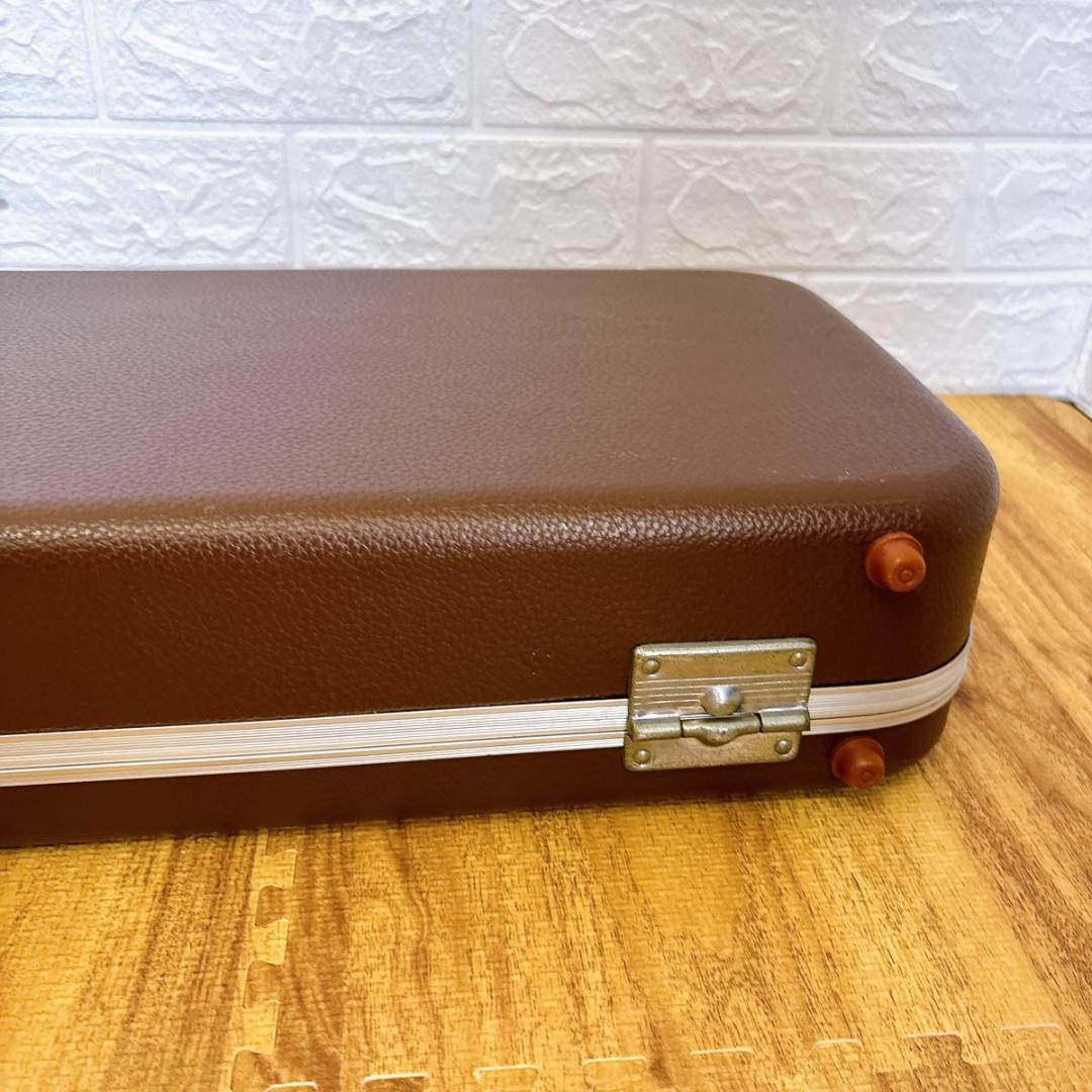 高級　三味線　専用　ハードケース　和楽器ケース　ハード　レザー調　ブラウン