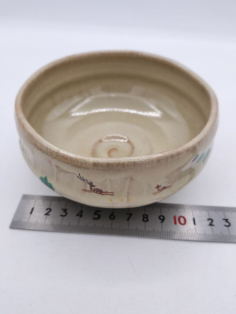 c580 旅茶碗 赤虜焼 八代目正人　大塩正義 木箱 茶道具 古物