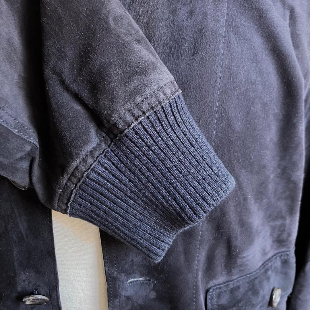 サルフラ　46 ジャケット　スウェード　Salfra ネイビー　Valstar