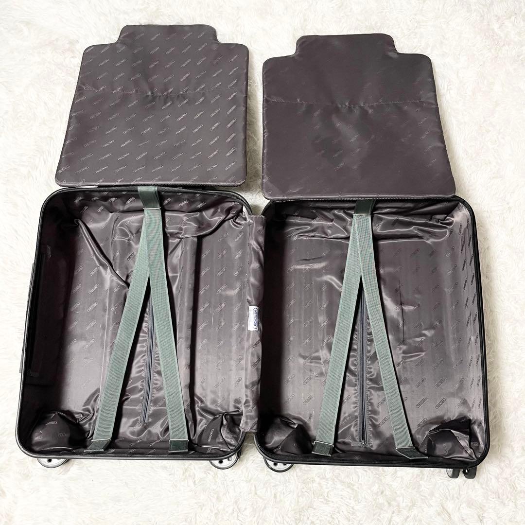 【美品】リモワ サルサデラックス 52L ブラック 4輪 スーツケース