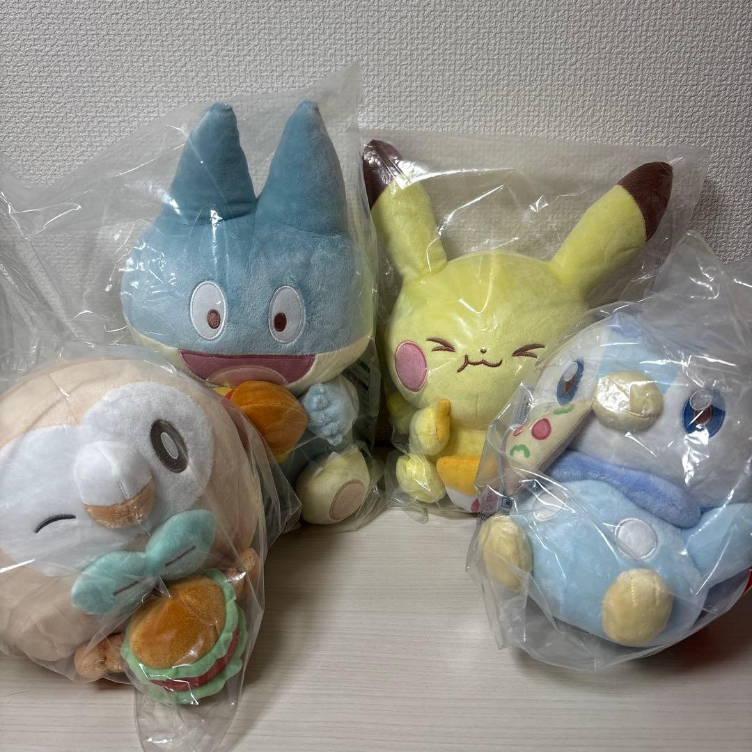 ポケピース　一番くじ　A賞 B賞 C賞 ラストワン賞　ぬいぐるみ　4点