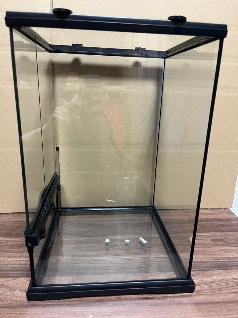 GEX グラステラリウム　3045 爬虫類　ケージ　温湿度計　餌水入れ　人工ツタ