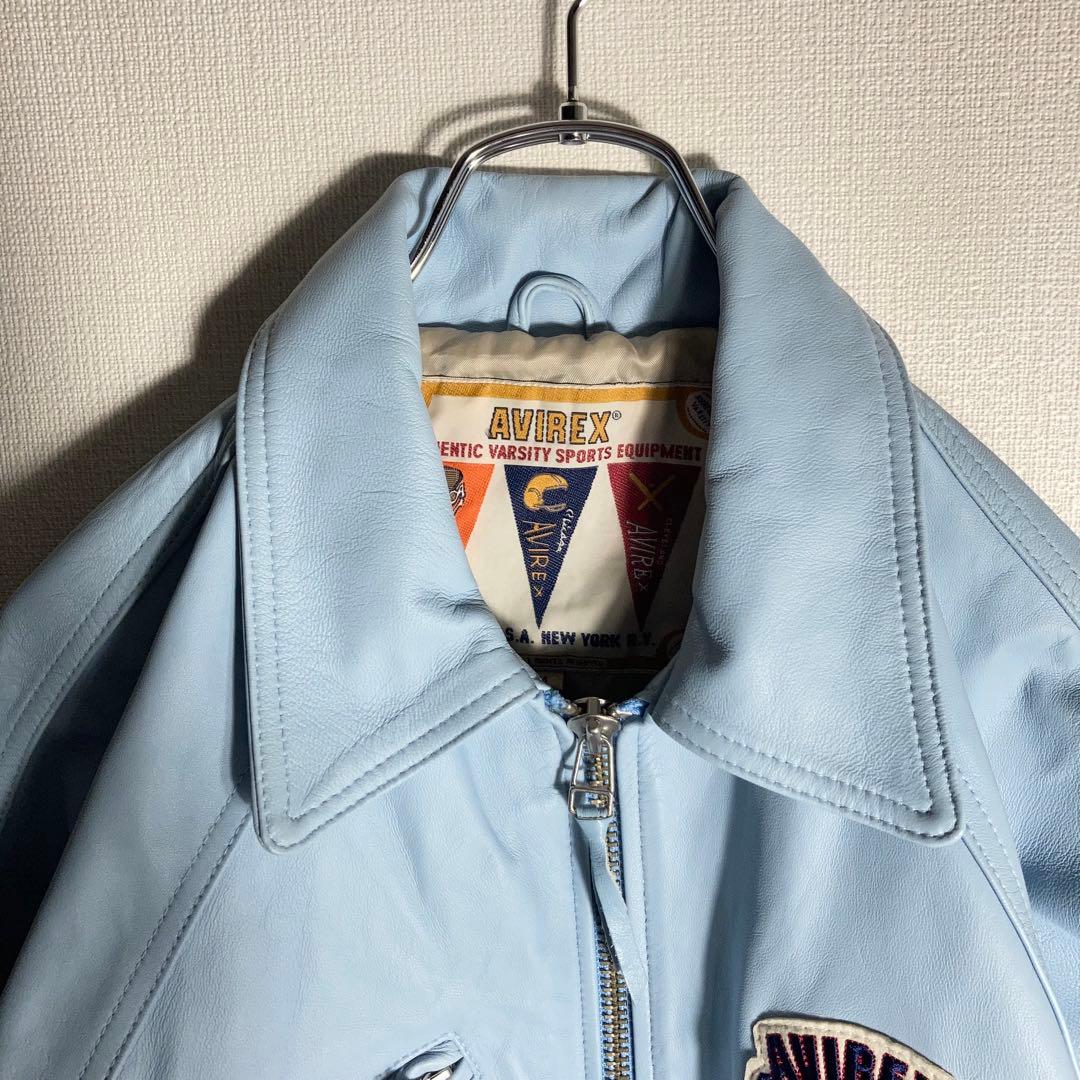 【Kaneee KEIJU着用】AVIREX レザージャケット 羊革 ラッパー.