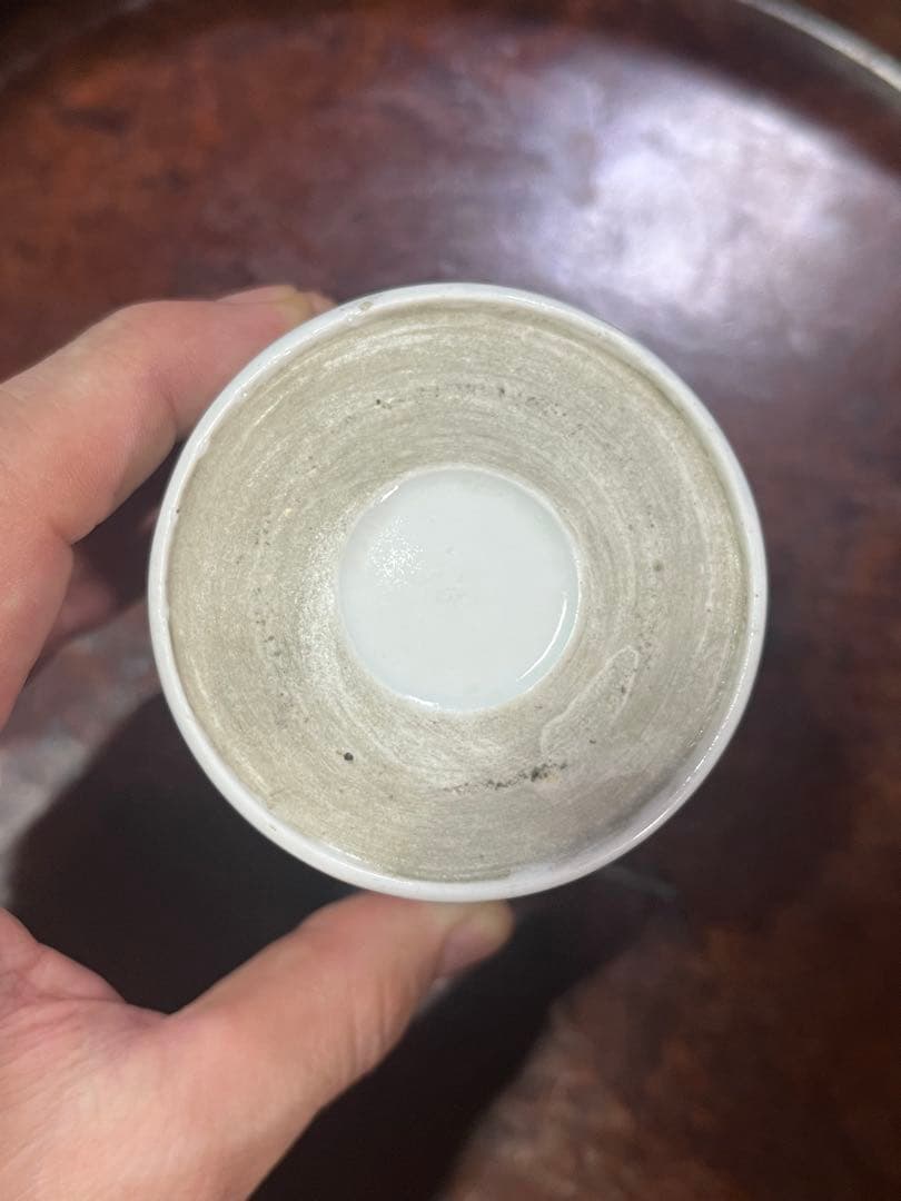 古伊万里　蕎麦猪口　あじさい　鶯　ウグイス　梅　紫陽花　民藝　そば猪口事典掲載