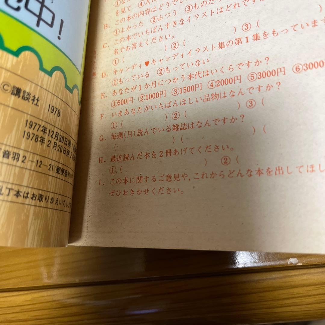 【美品】キャンディキャンディ　イラスト集PART2 いがらしゆみこ