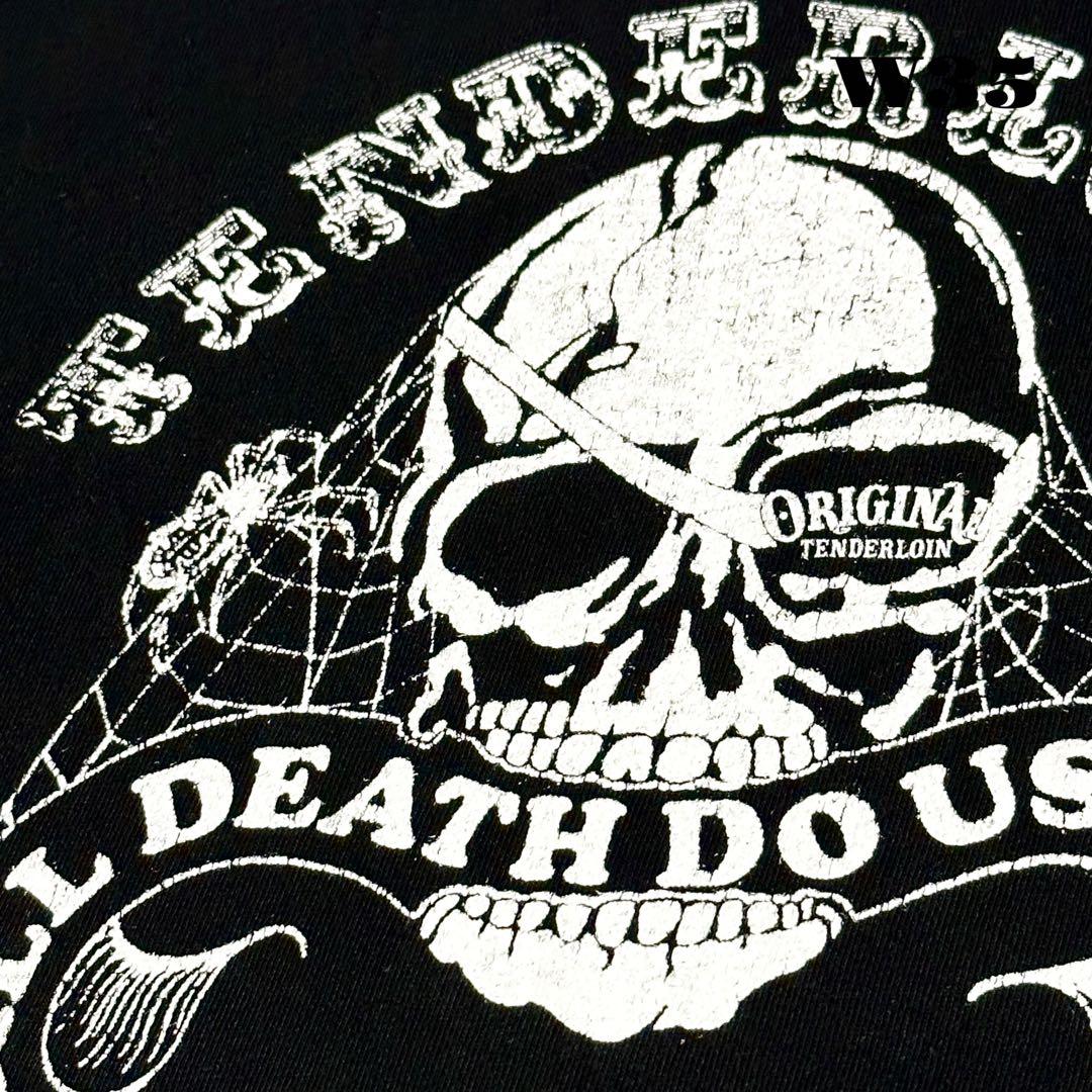 や*読様 ★限定出品★ TENDERLOIN TEE 半袖Tシャツ スカル ブラ
