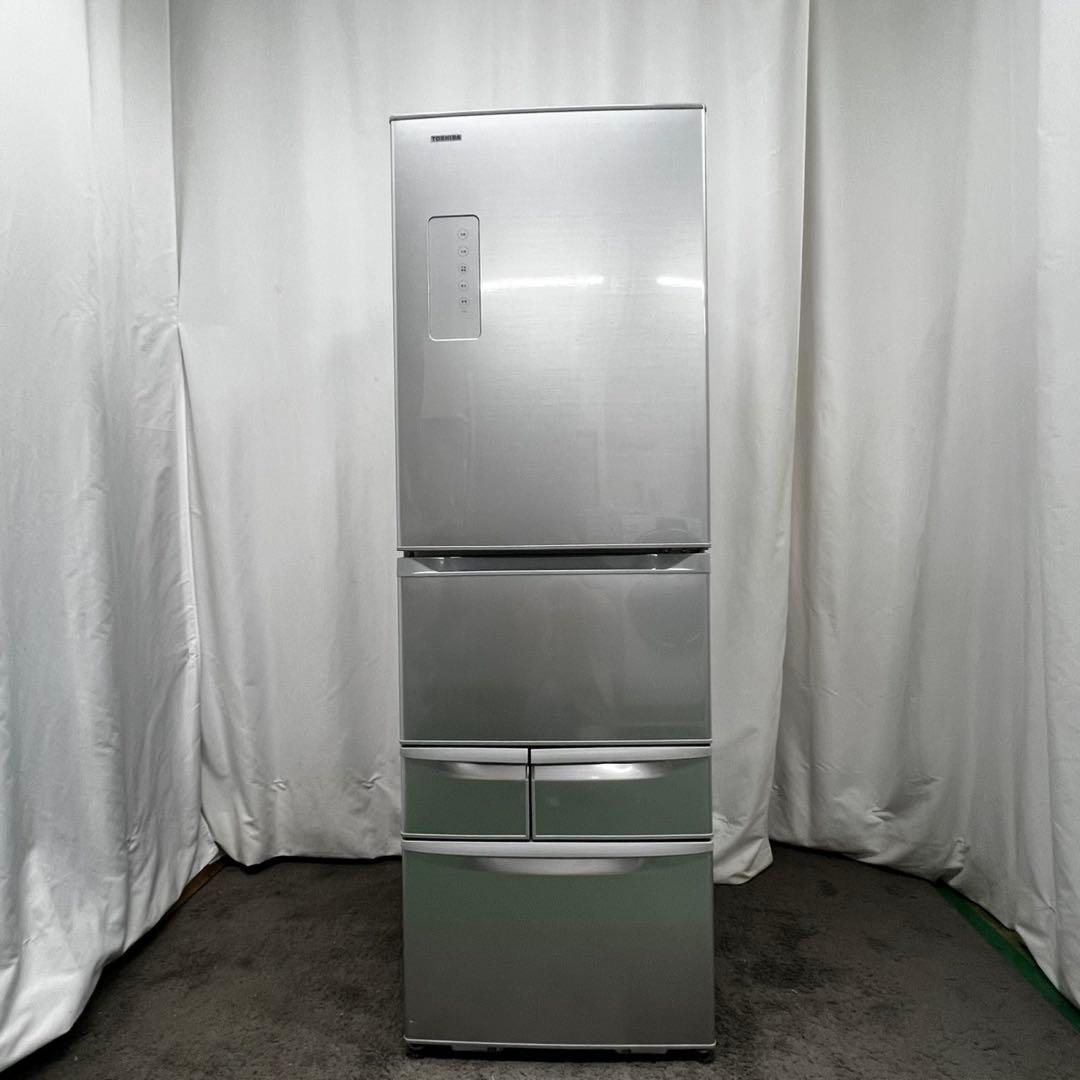 937　冷蔵庫　大型　東芝　5ドア　右開き　安い　シルバー　設置無料