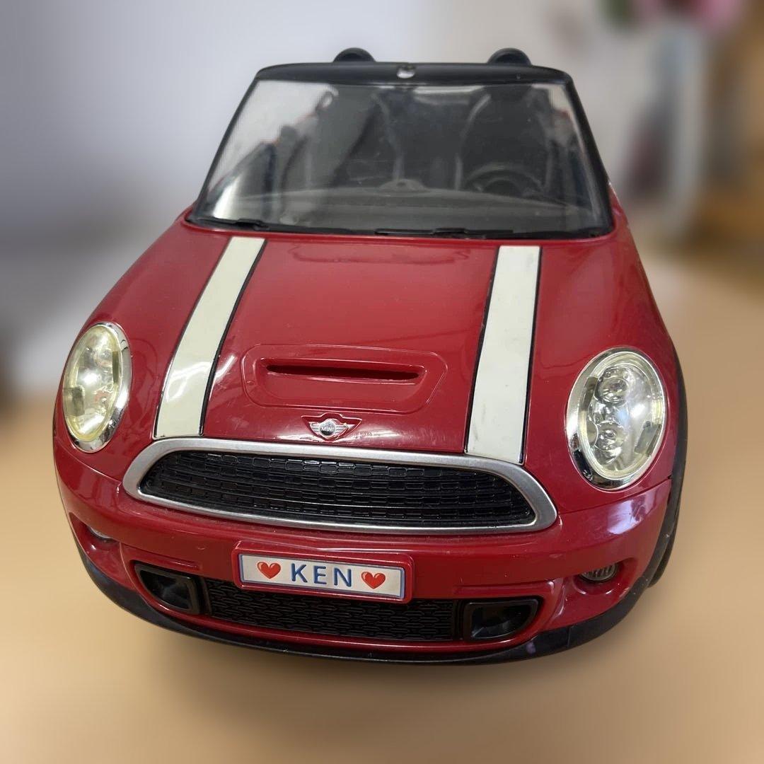 値下げ！バービー　ケン　ミニクーパー 赤 オープンカー 【ジャンク】
