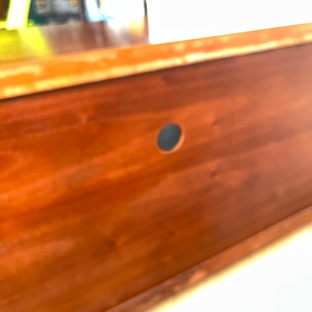 木製テレビ台 ダークブラウン 4引き出し