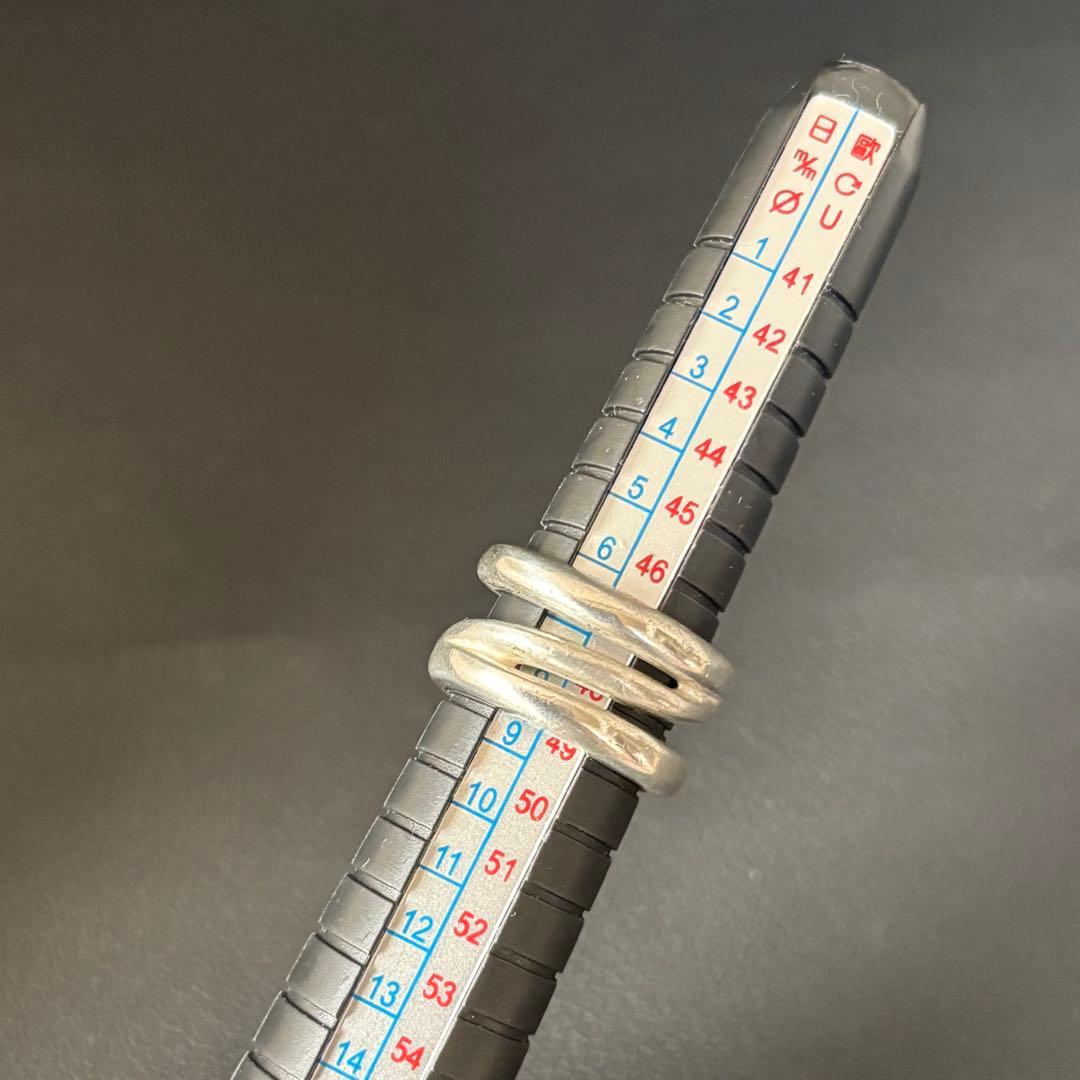 【ティファニー】ダイアゴナル リング 指輪 約8号 シルバー 925 オールド