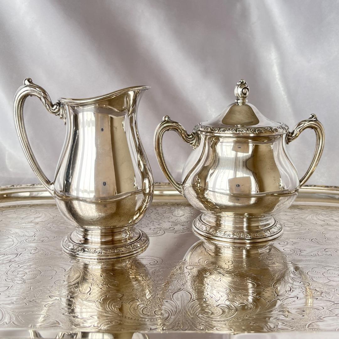 【Queen Bess 】ティーサービス 5点 ティー/コーヒーポット トレー