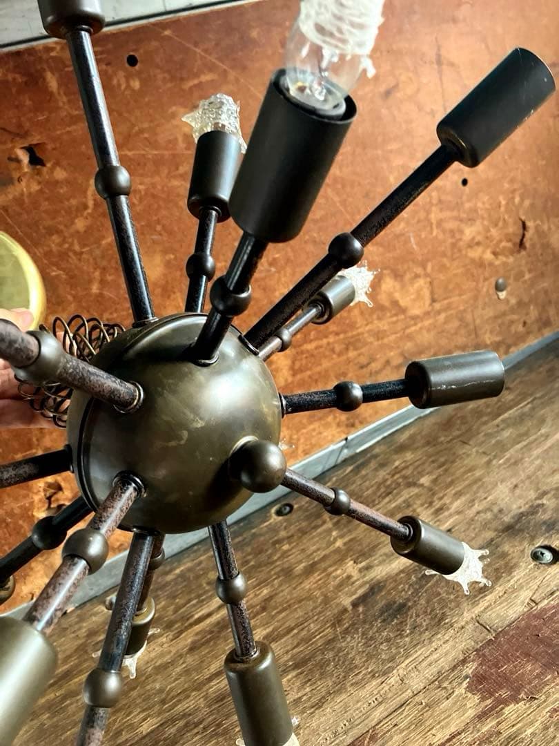 超レアヴィンテージスプートニクランプ16灯/50s1950年代ＵＳＡ