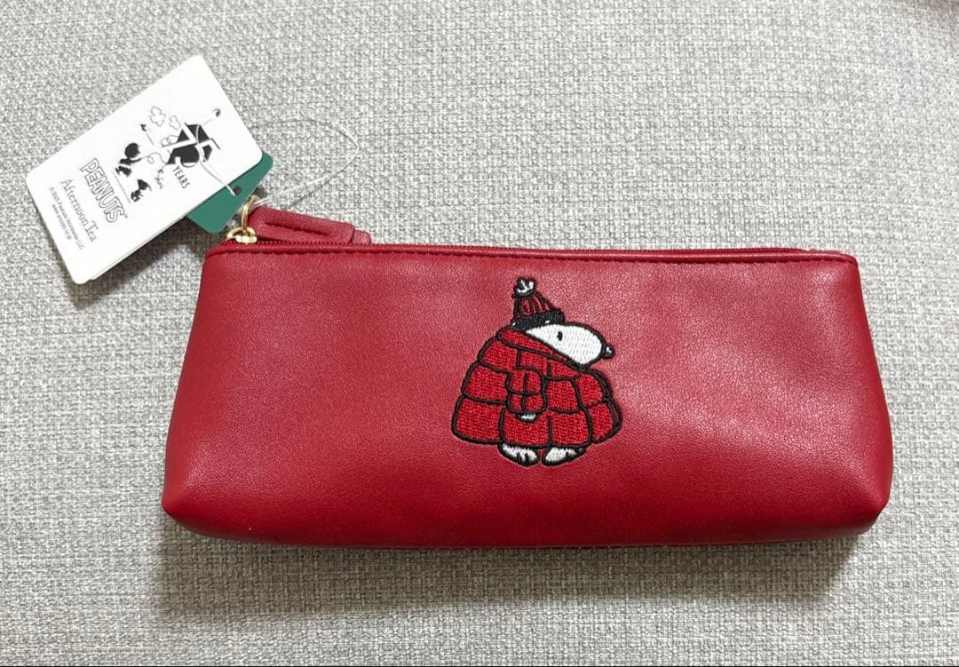 スヌーピー アフタヌーンティーコラボ ペンケース ダウン ピーナッツ
