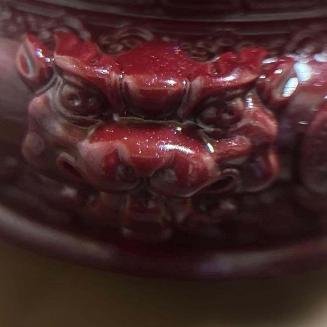 高純度 辰砂 シナバー 招財三足金蟾 風水 置物