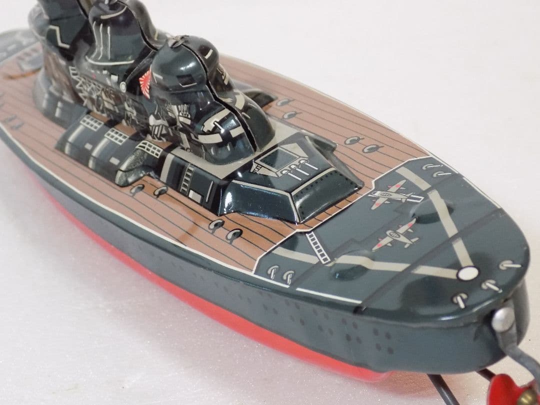 ✨️本日限定価格　希少ブリキ　米澤玩具　戦艦　武蔵　フリクション