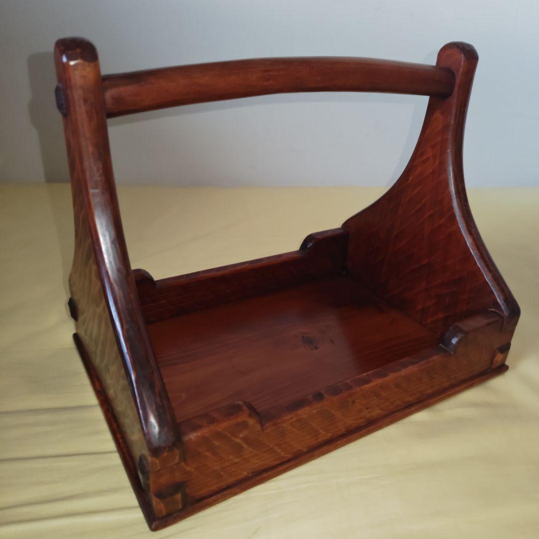 【希少・美品】矢澤金太郎　手提げ盆/手提盛器　木工作家　家具職人　指物
