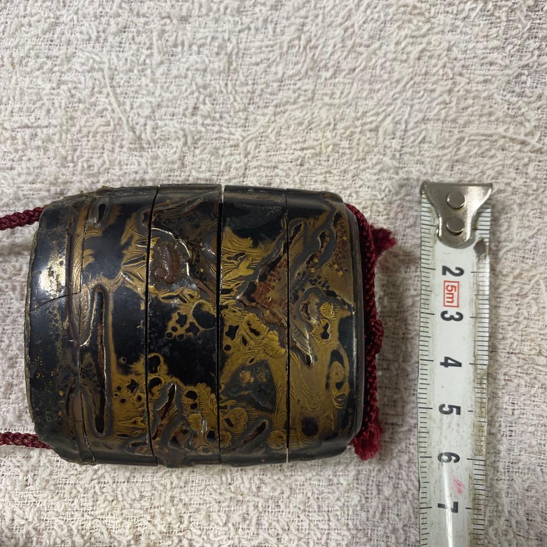 A-4 印籠　提物　金蒔絵　漆芸　漆器　古道具　アンティーク雑貨　美術品　工芸品