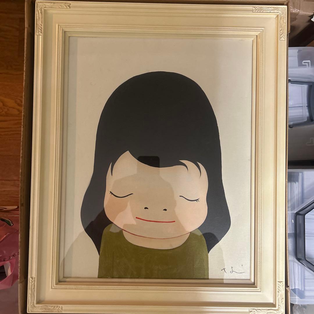 模写　奈良美智　女の子　額付き