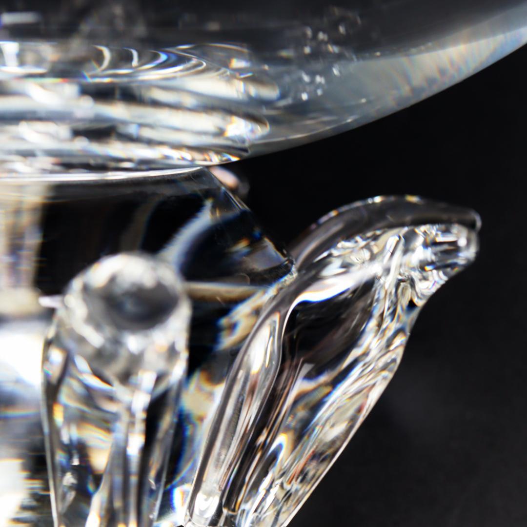 Steuben Galss ピオニー センターピースボウル 34cm 花生け