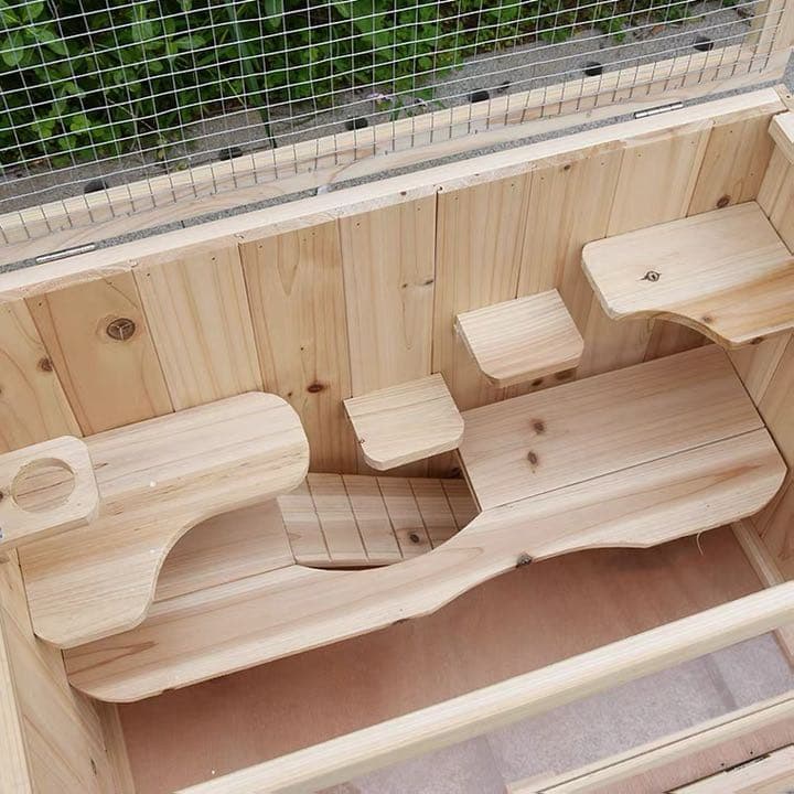 最終値下げ！　木製ケージ 大型 小動物用 ハムスター ハムスター ハリネズミ