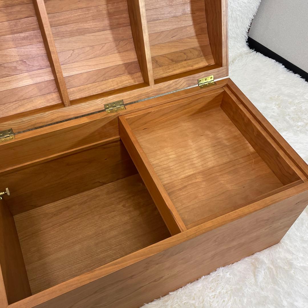 木製宝箱　木箱　おもちゃ箱　コンテナ　アンティーク