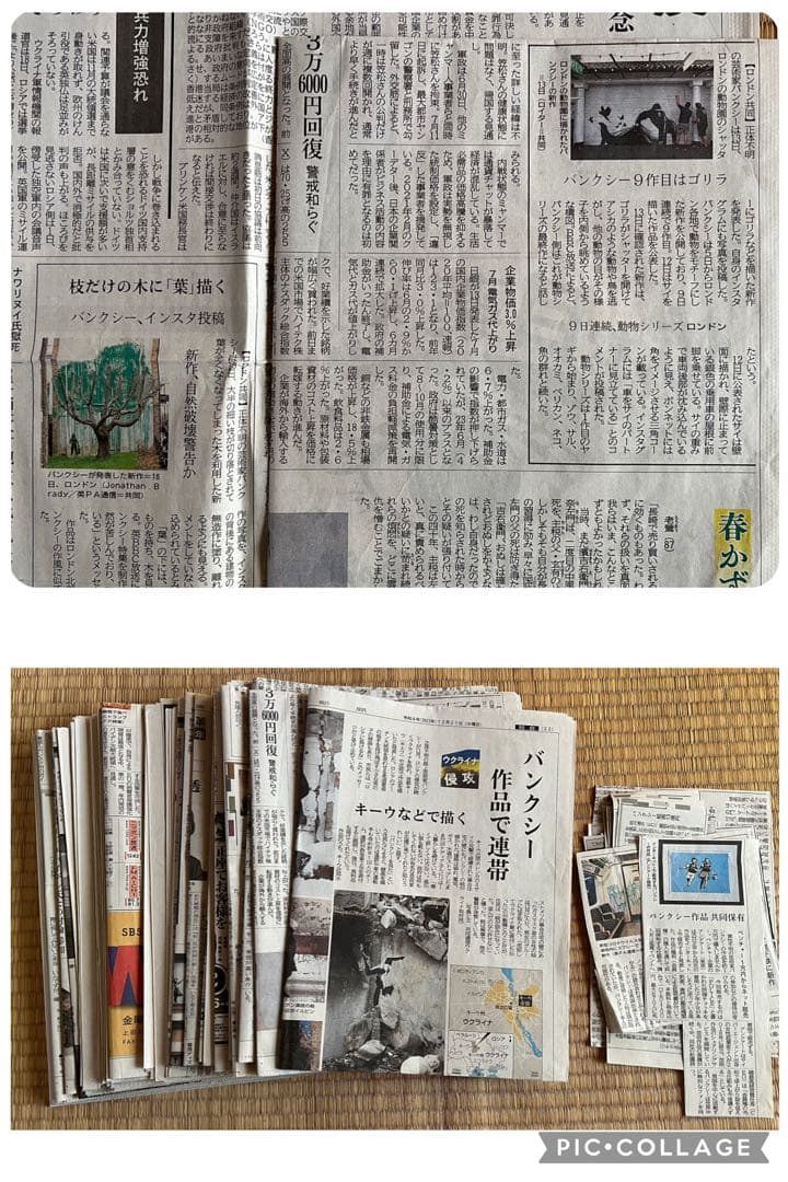 バンクシーの新聞まとめて
