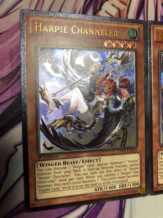 遊戯王 英語 EU版 ハーピィチャネラー 1st レリーフ 3枚