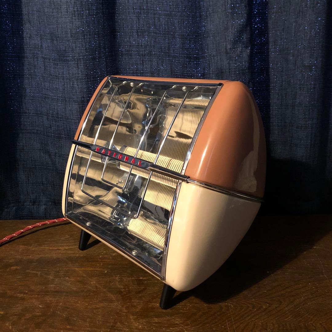 ◆ ナショナル 電気ストーブ 昭和 レトロ ポップ アンティーク ビンテージ ◆