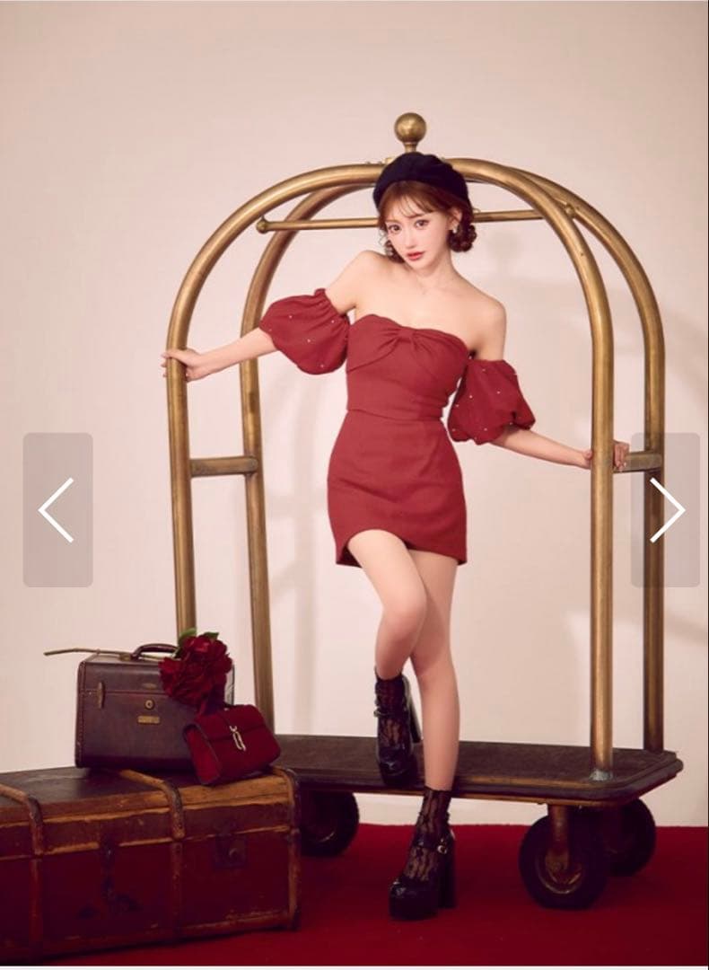 ROBE de FLEURS オフショルダードレス　ツーピース